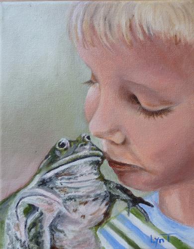 Have You Ever Kissed a Frog - 8x10 oil