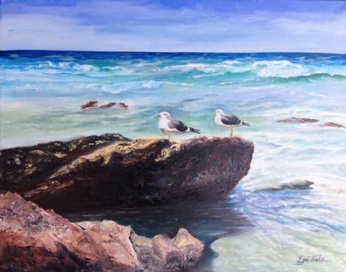 Seagulls on a Rock